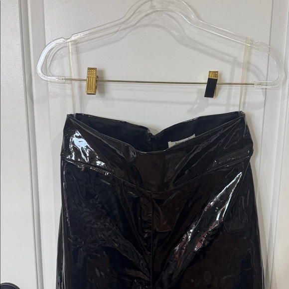 HOUSE OF CB LONDON HARMONY HIGH WAISTED PATRNT VINYL PANTS LARGE - Picture 15 of 16